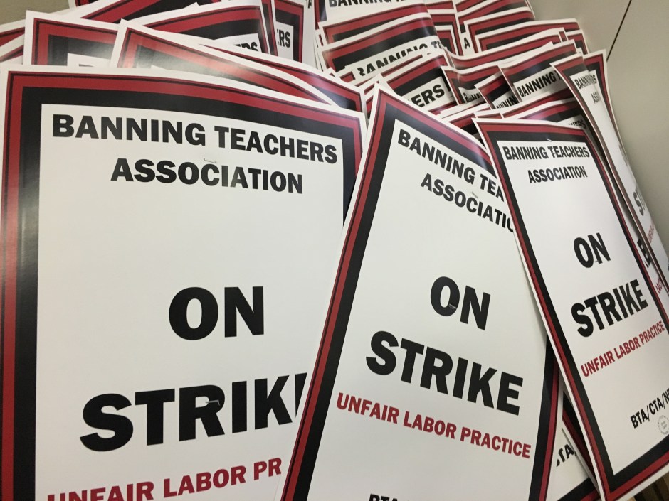 Banning Strike Signs